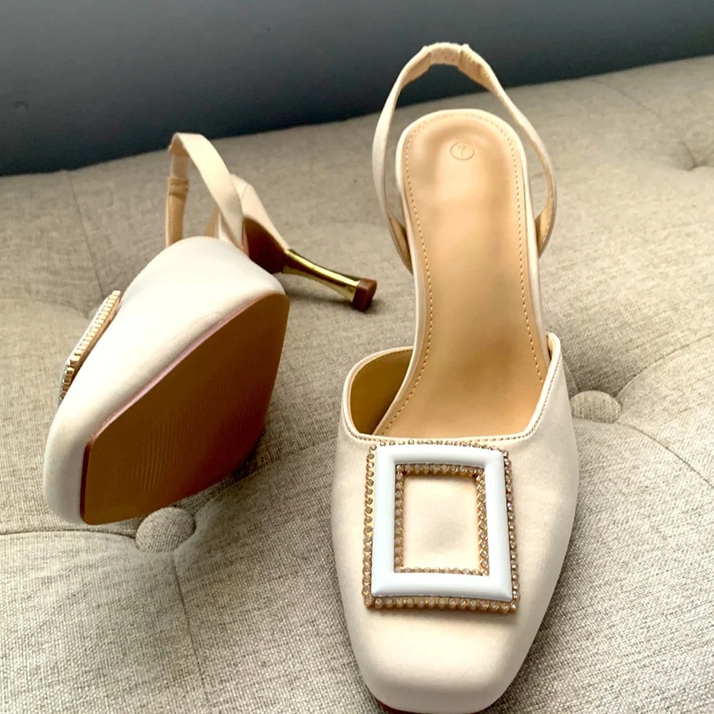 Bridal stiletto heels white - Picture 2 of 6